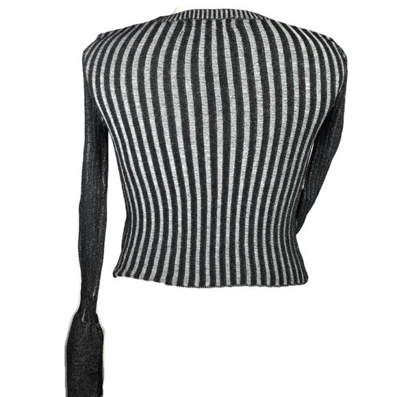 NWT Ribbed Charcoal Stretch Top. - Picture 4 of 6